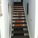 Second floor stairs up to master loft