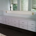 Built in dresser in master loft