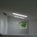 Skylights above living room